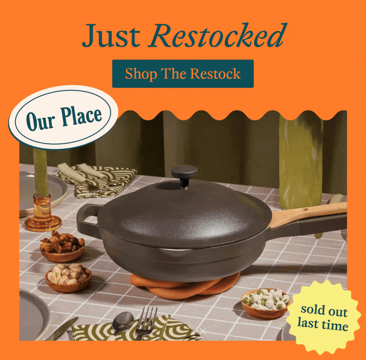 Just Restocked - shop the restock  our place