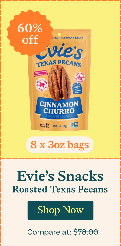 60% off Evie's Snacks