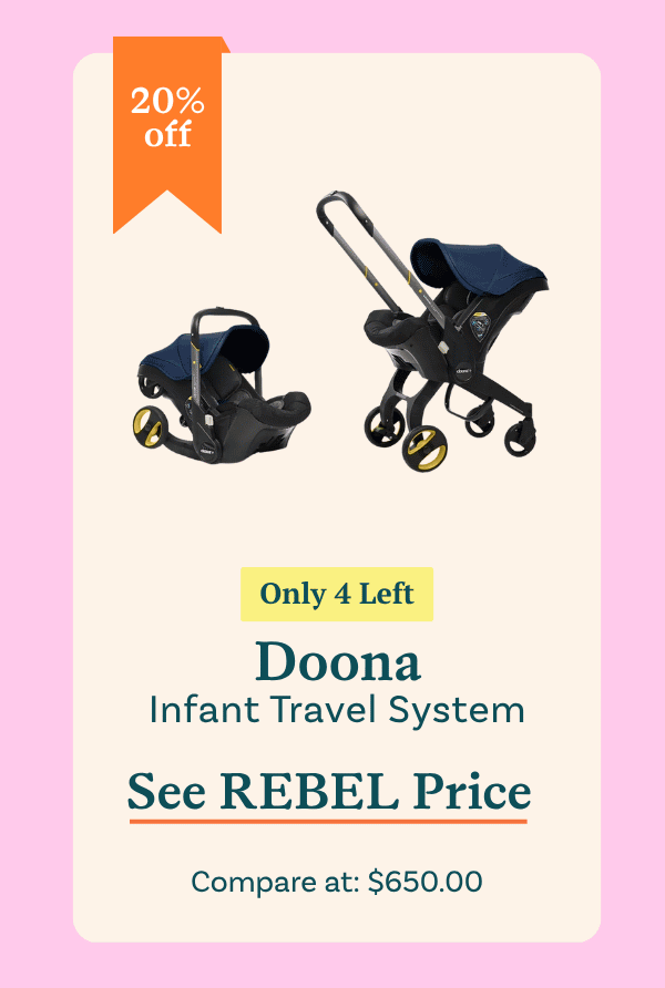 Doona Infant Car Seat & Stroller Travel System - Royal Blue