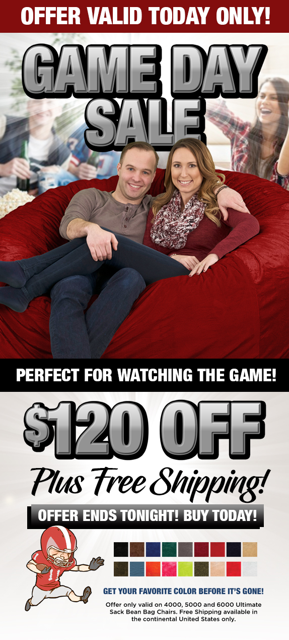 Big Game tomorrow? Watch from a SACK. Ultimate Sack