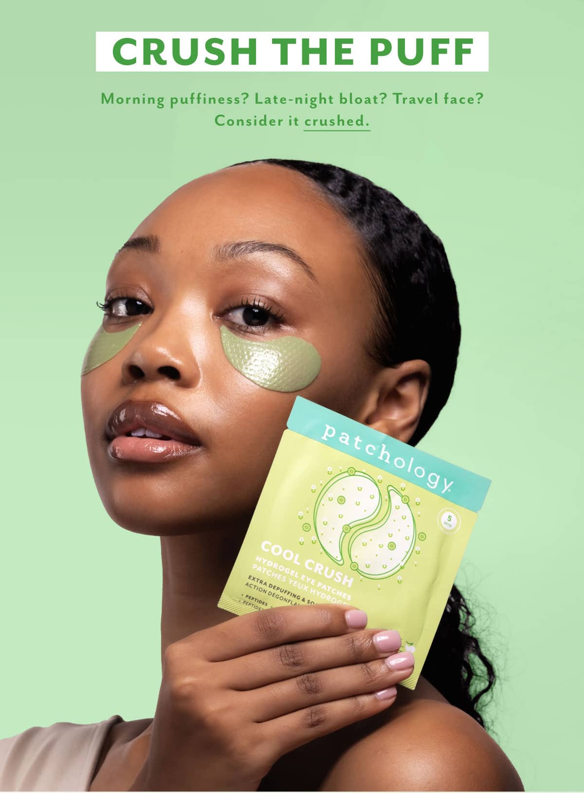 crush the puff morning puffiness late night travel face