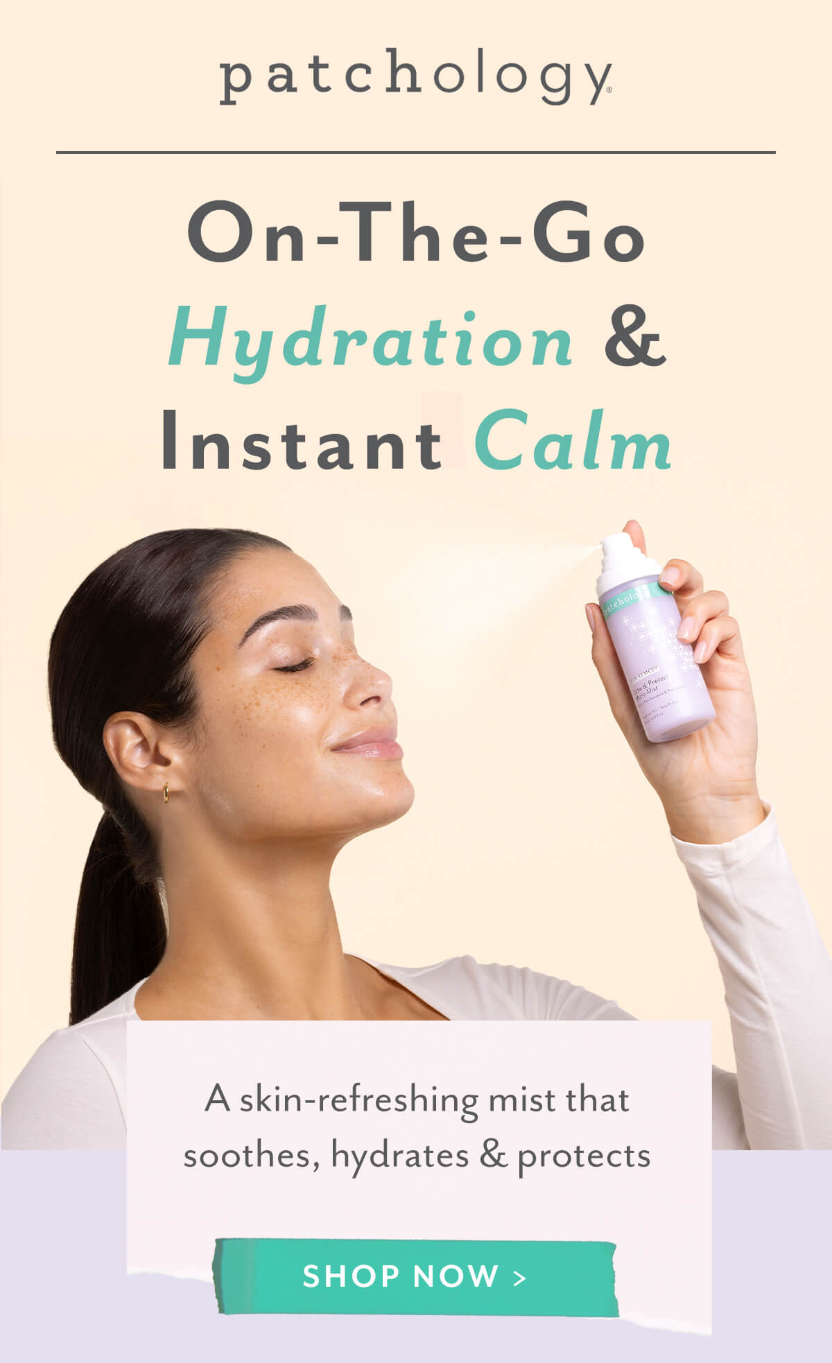 On the go hydration and instant calm