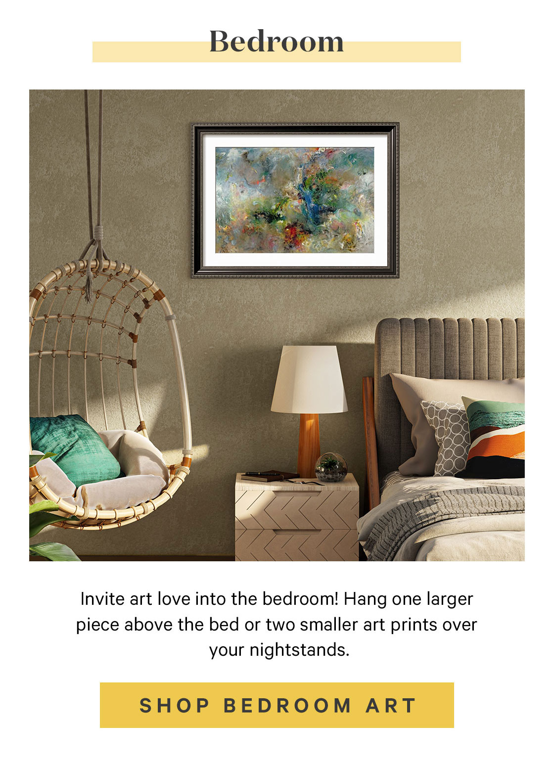 Learn the 3 most important places to hang art. Art