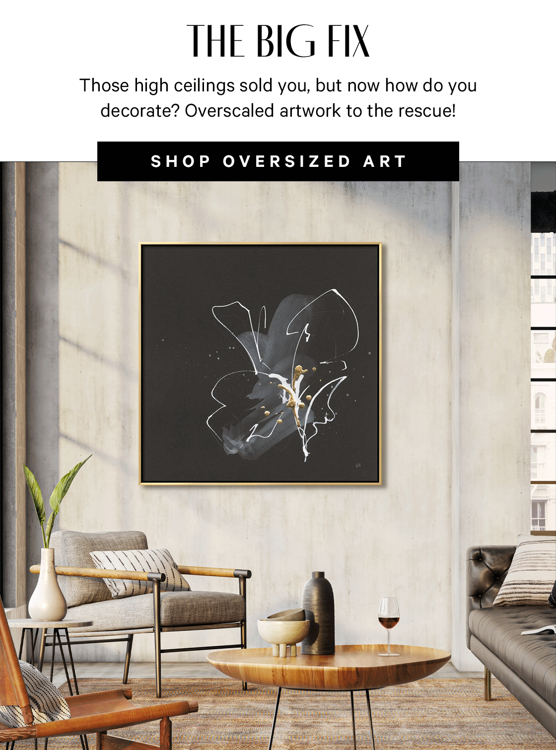 Soaring ceilings! Now what? Art