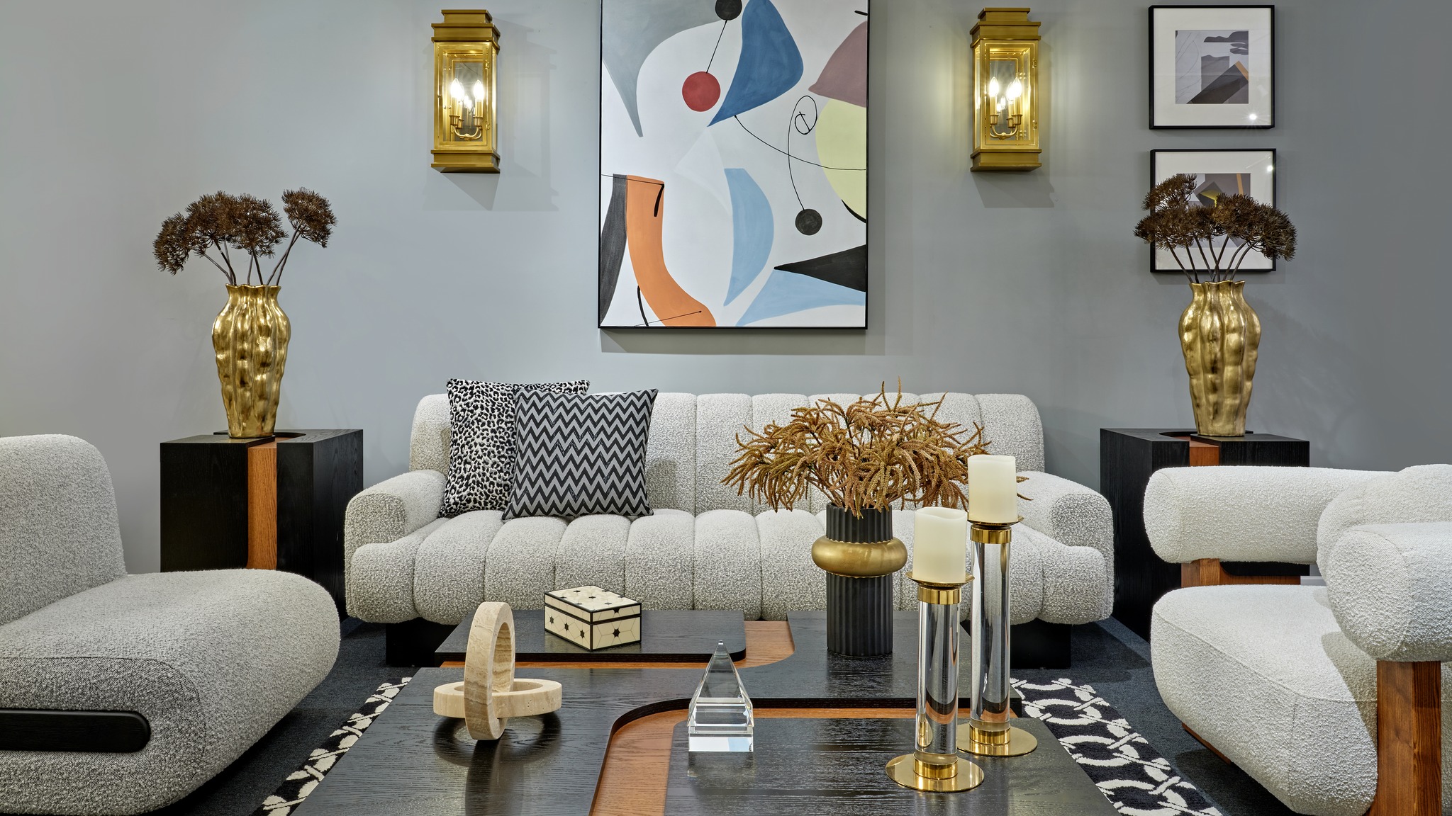 Bouclé Deep Channel Sofa | Liang & Eimil Keiron