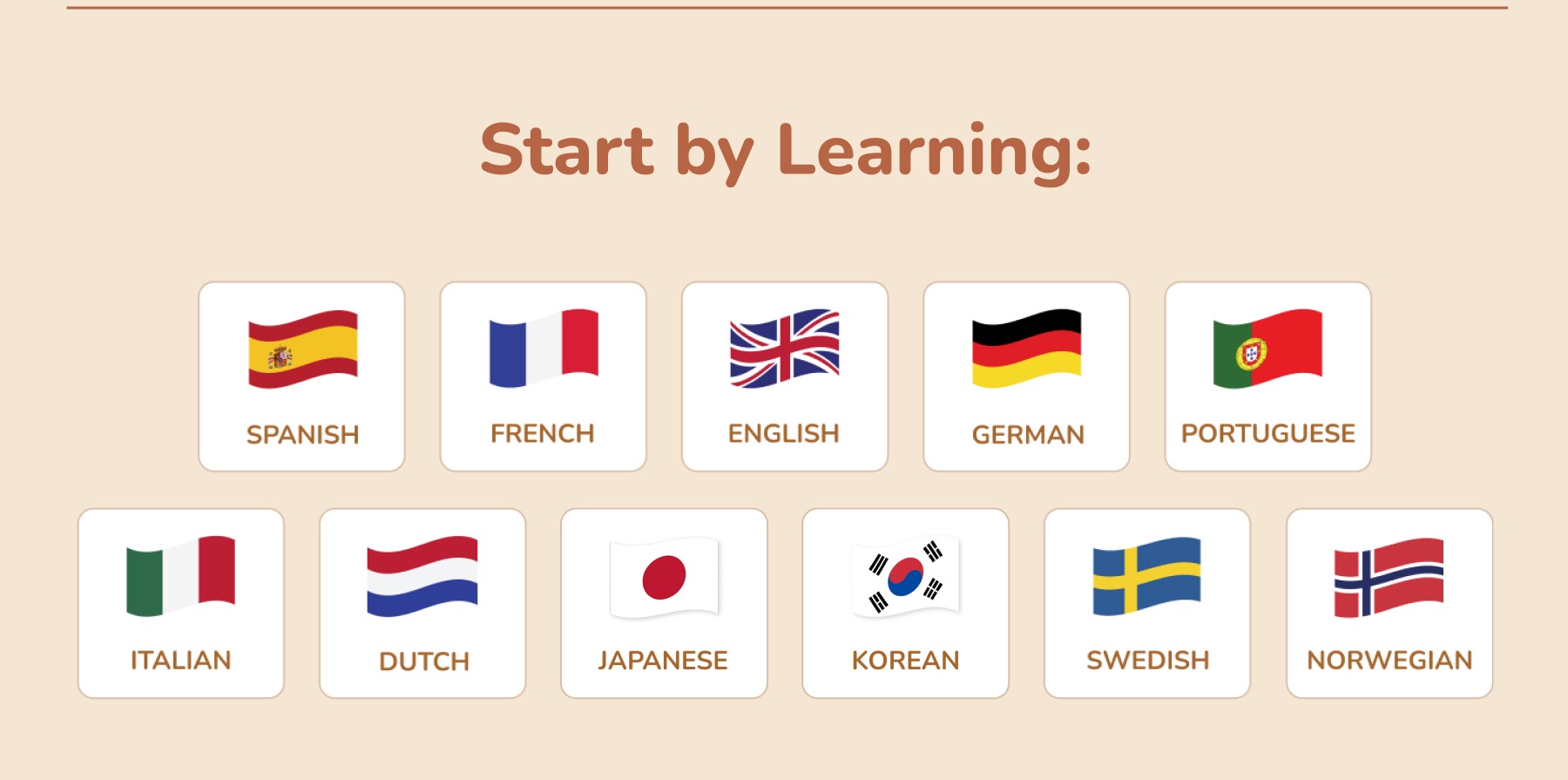 Start by Learning