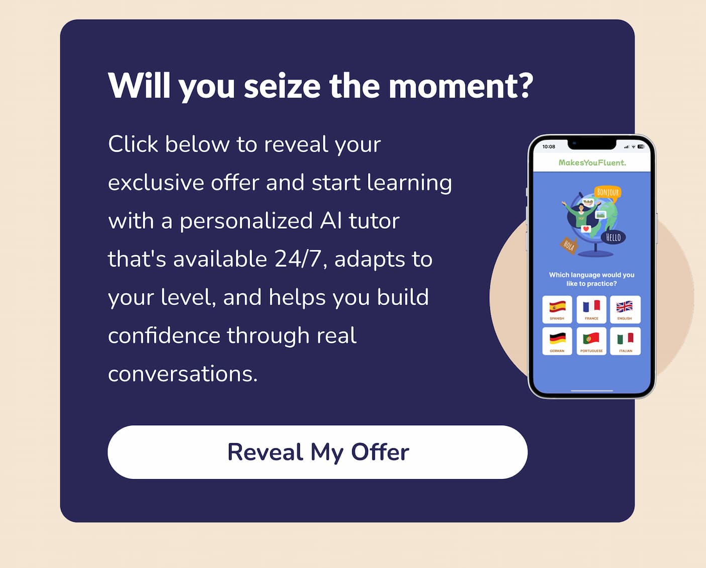 Will you seize the moment?