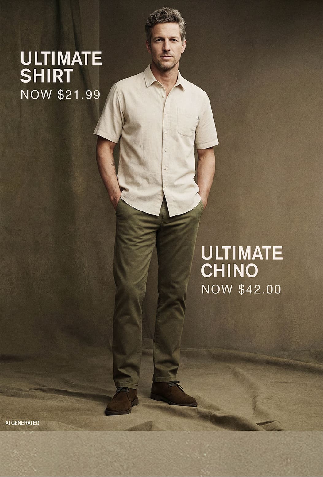 Ultimate Shirt Now $21.99 Ultimate Chino Now $42.00