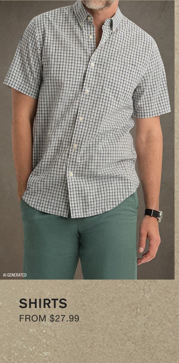 SHIRTS FROM $27.99