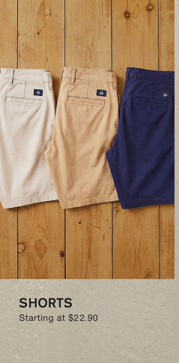 Shorts Starting at $22.90