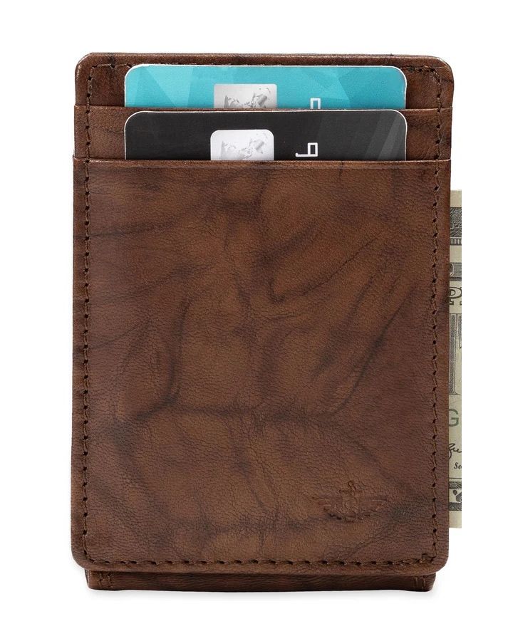 Leather RFID Wide Magnetic FPW Wallet
