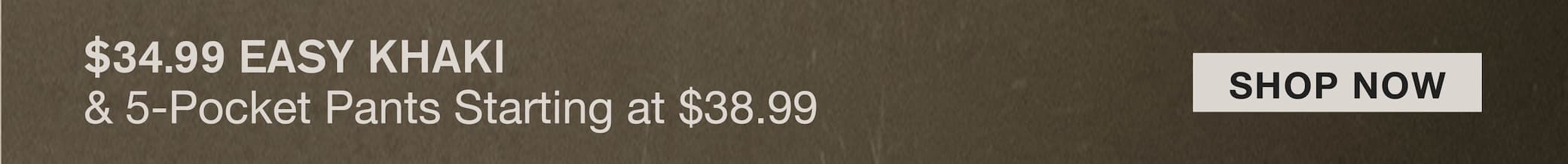 $44.99 SIGNATURE IRON FREE KHAKI