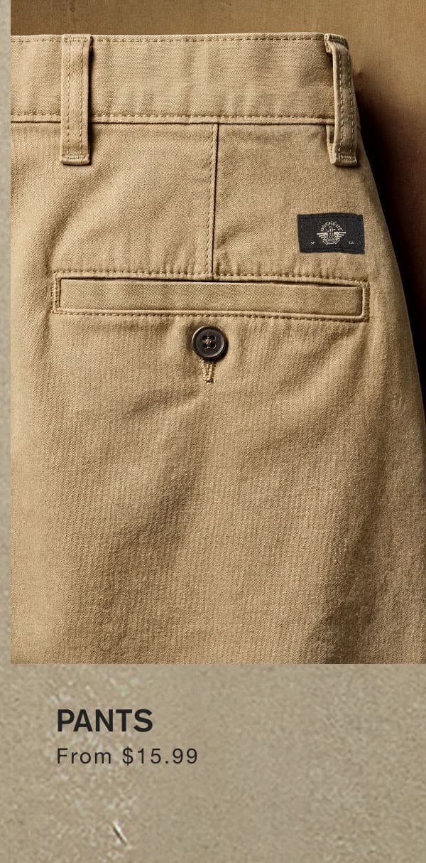 Pants from $15.99