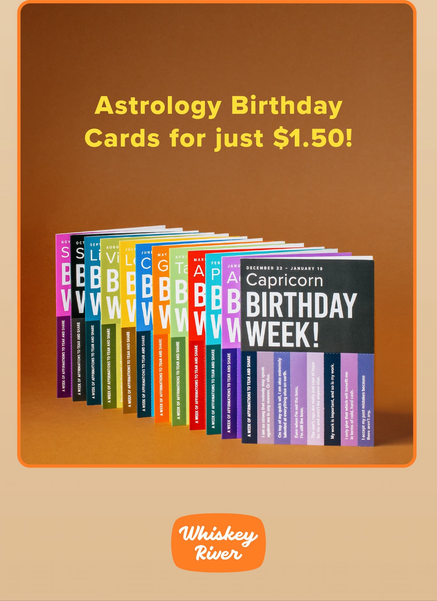 Astrology Birthday Cards for just $1.50!