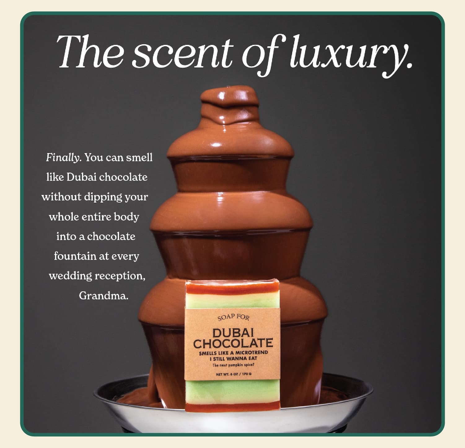 Soap for Dubai Chocolate