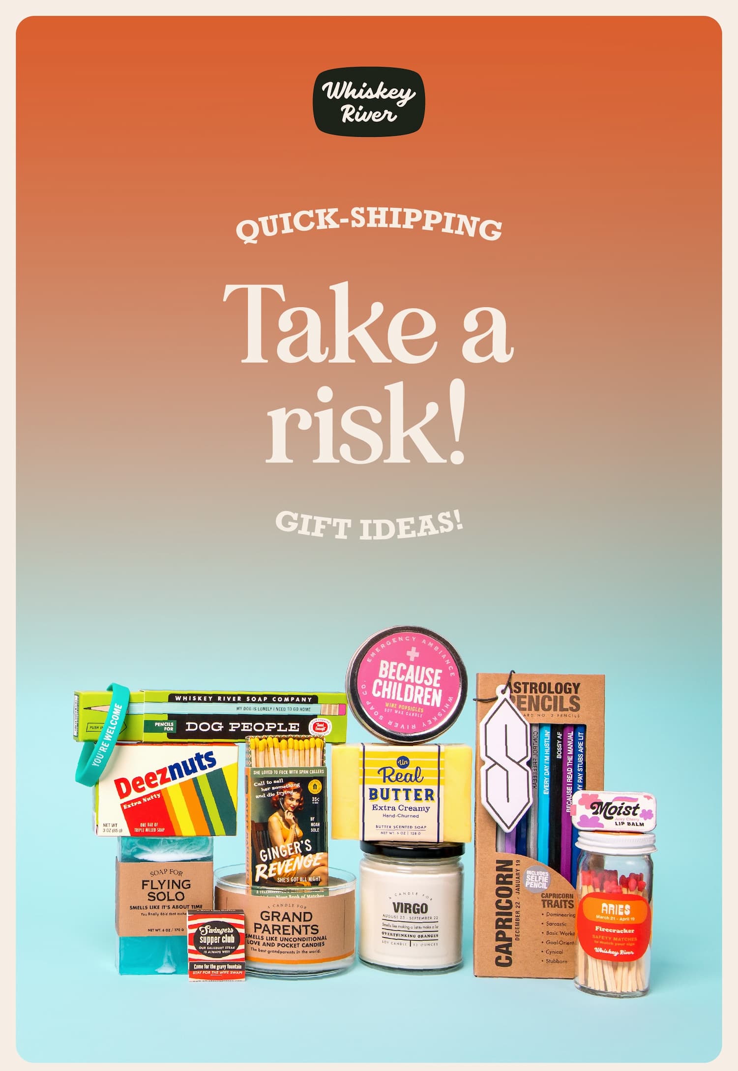 Take a risk! Quick-shipping gift ideas!