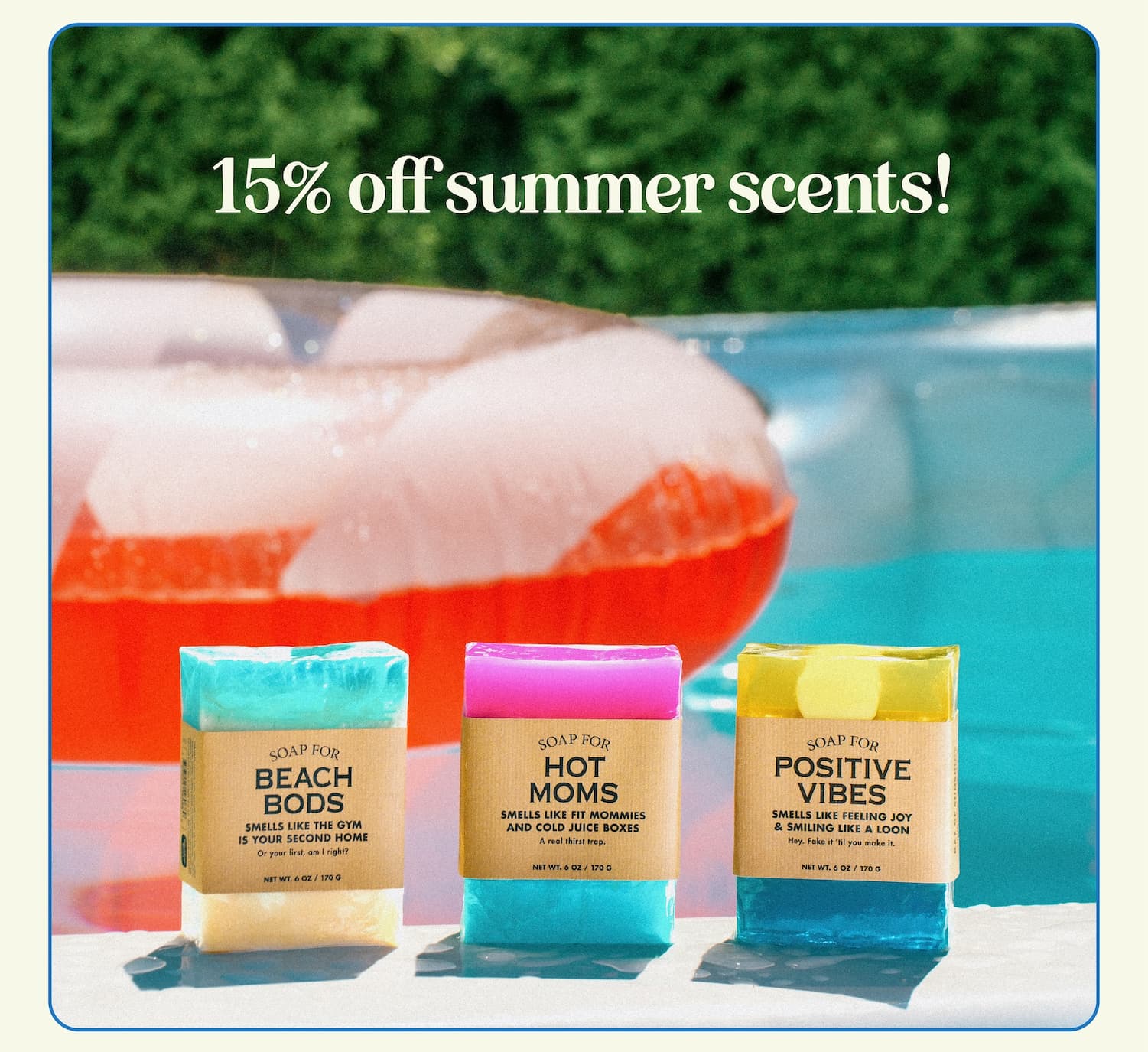 15% off summer scents!