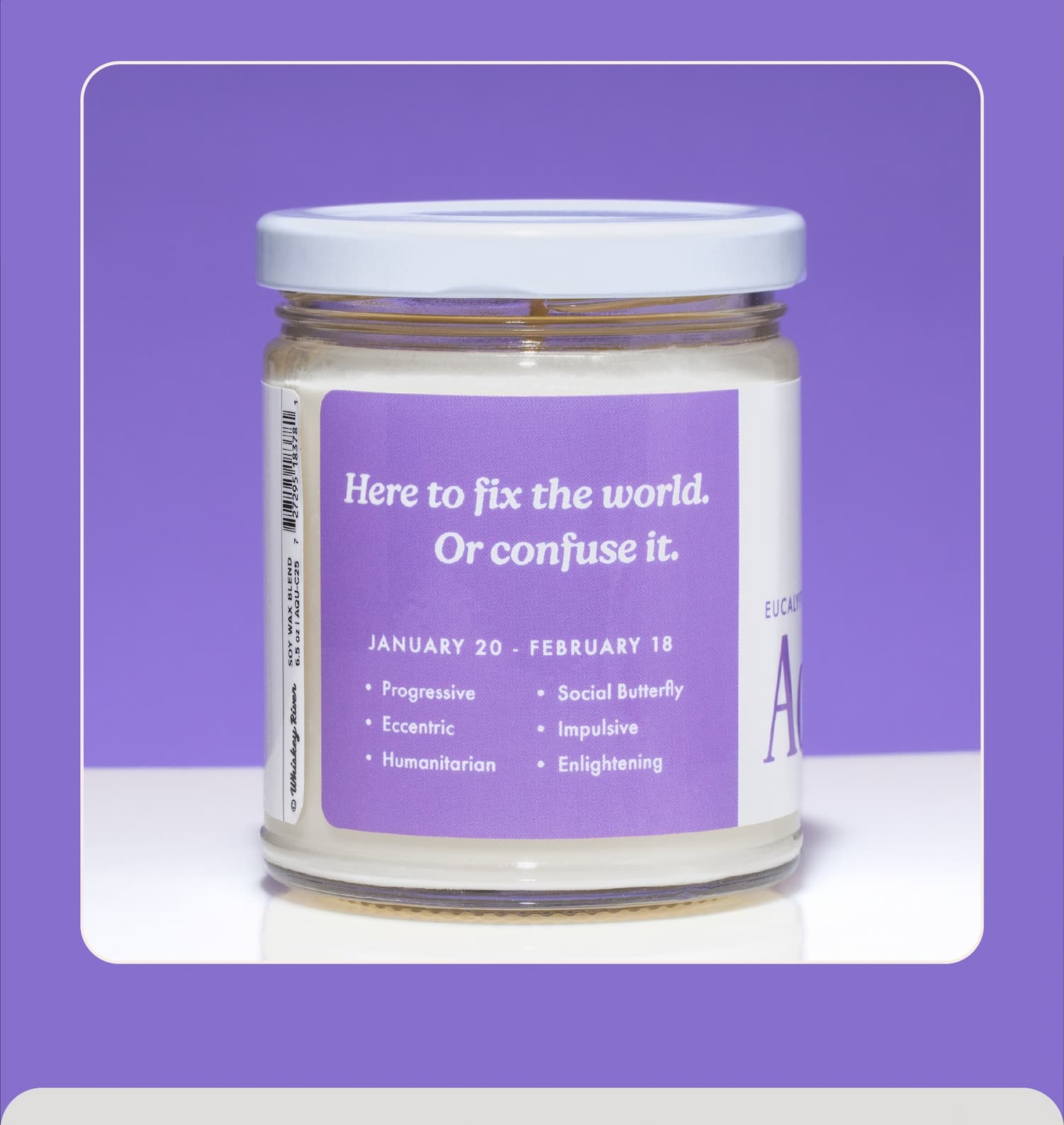 Aquarius Astrology Candle