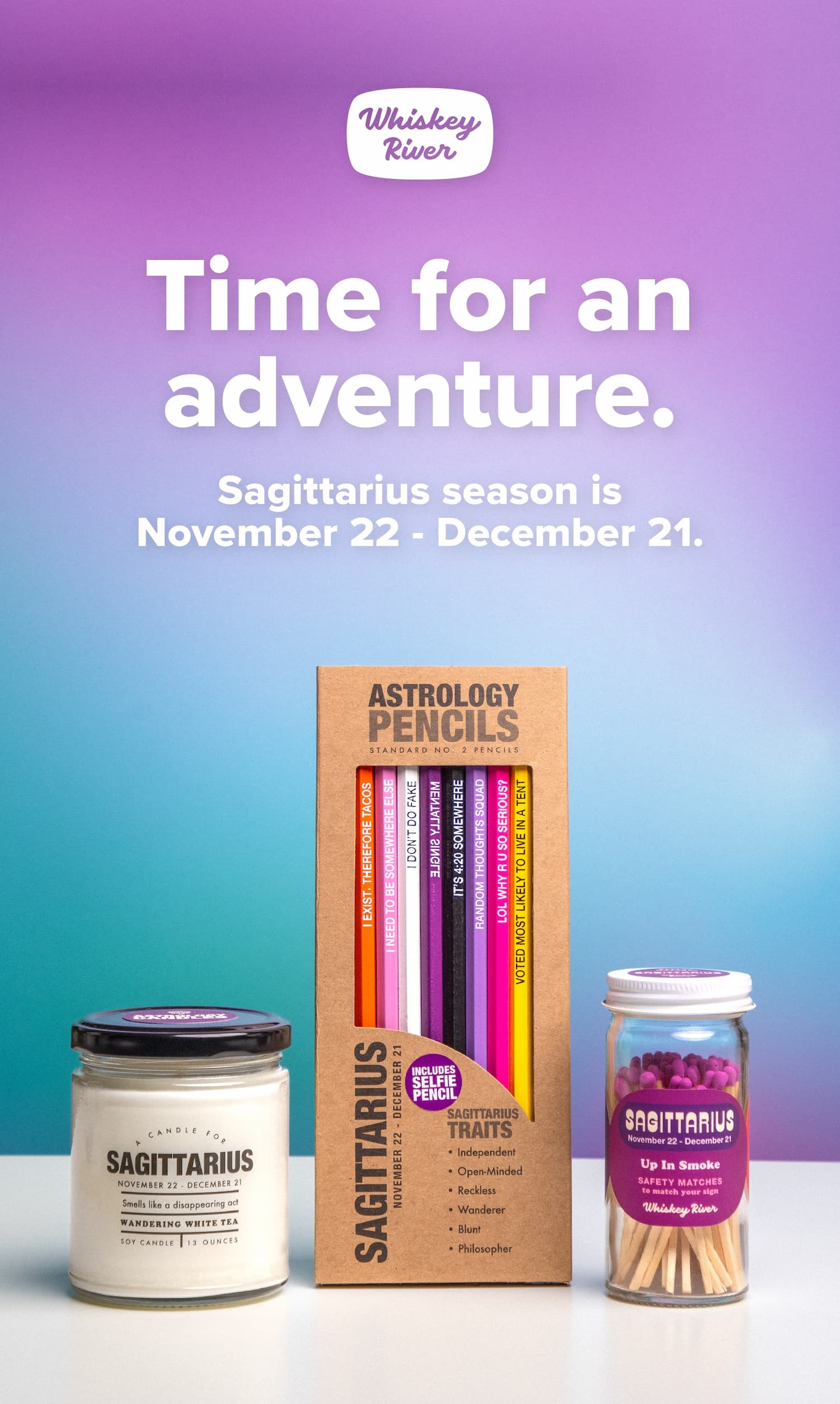 Time for an adventure. Sagittarius season is November 22 - December 21.