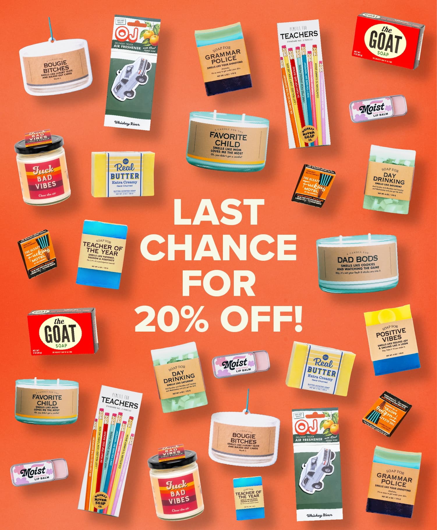Last chance for 20% off!