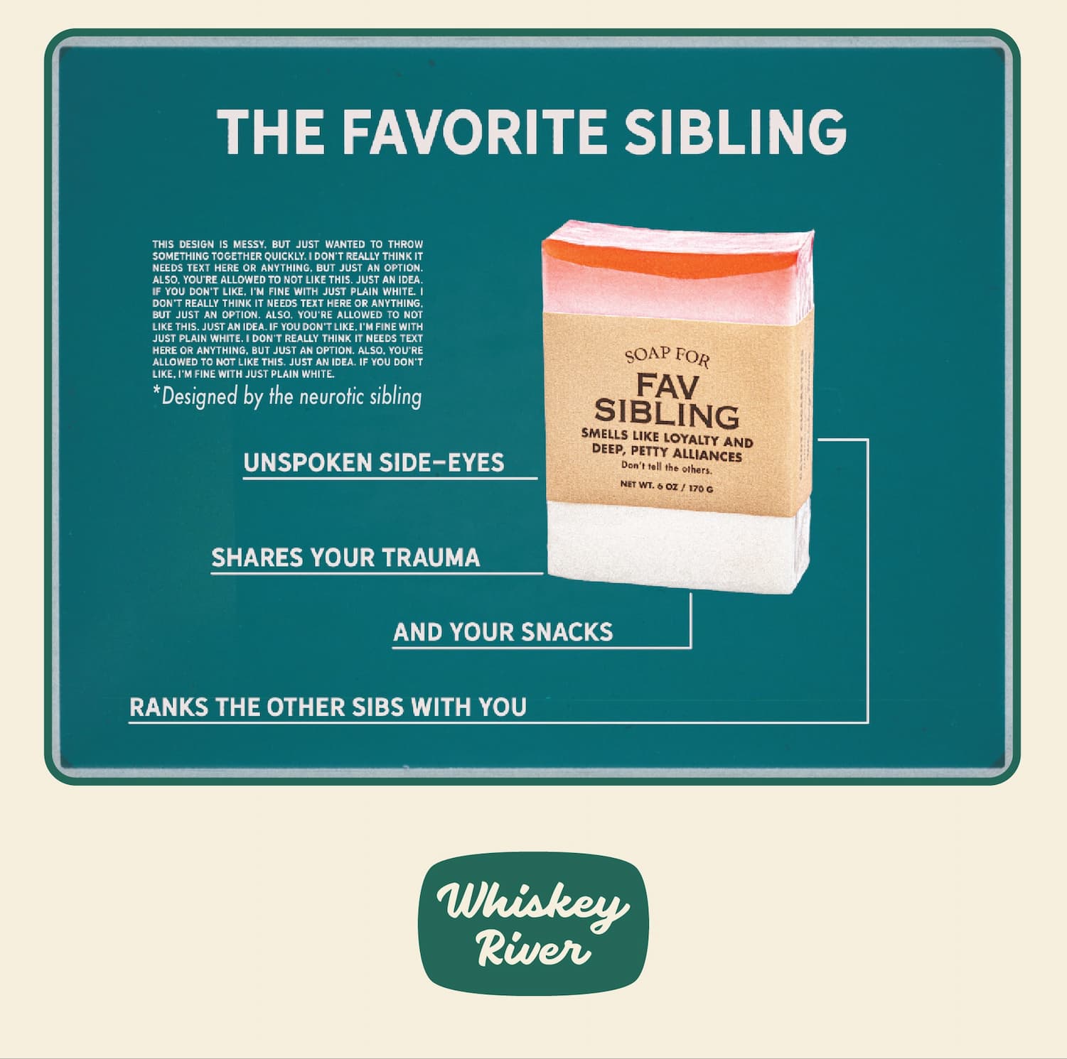 Soap for Fav Sibling