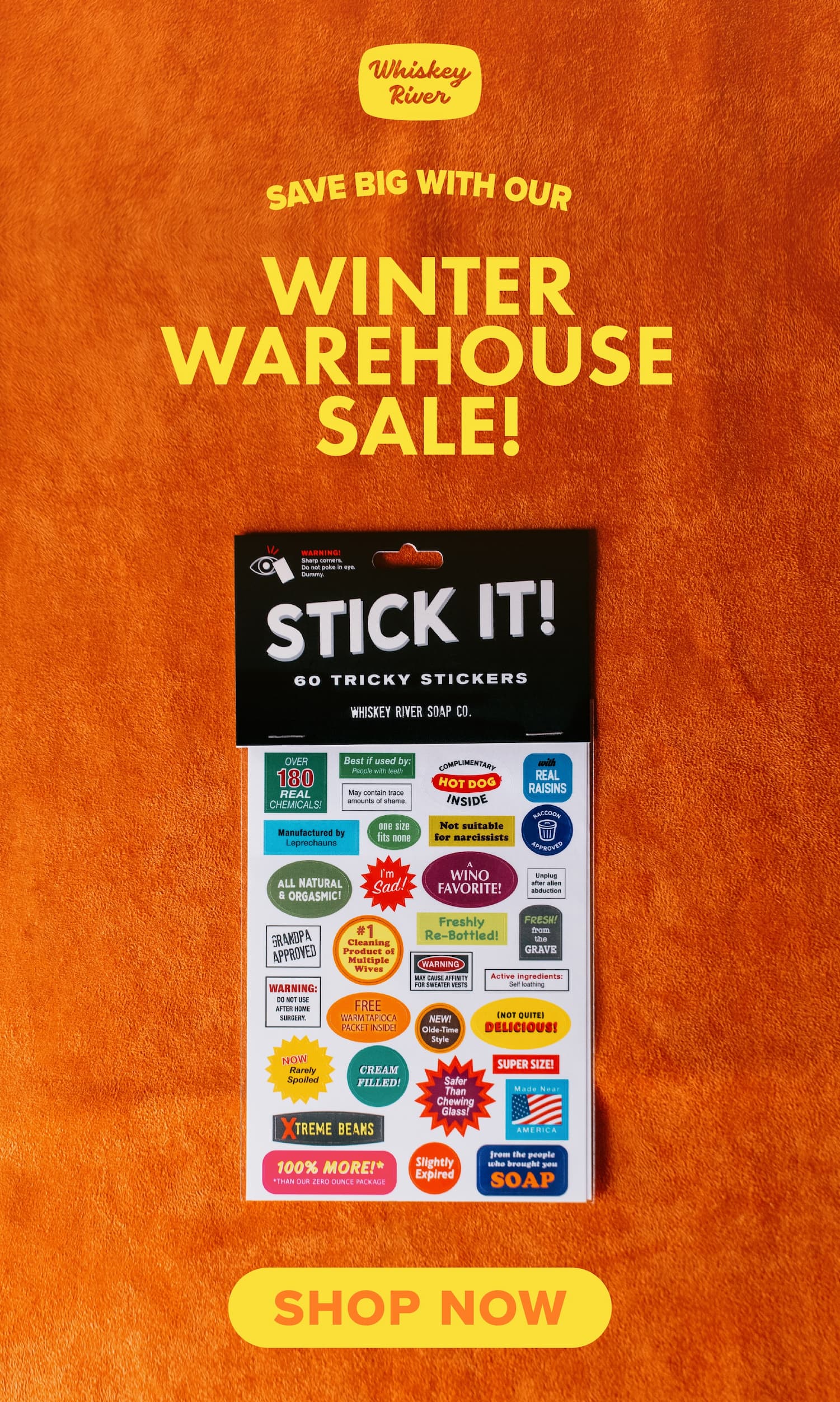 Save big with our winter warehouse sale!