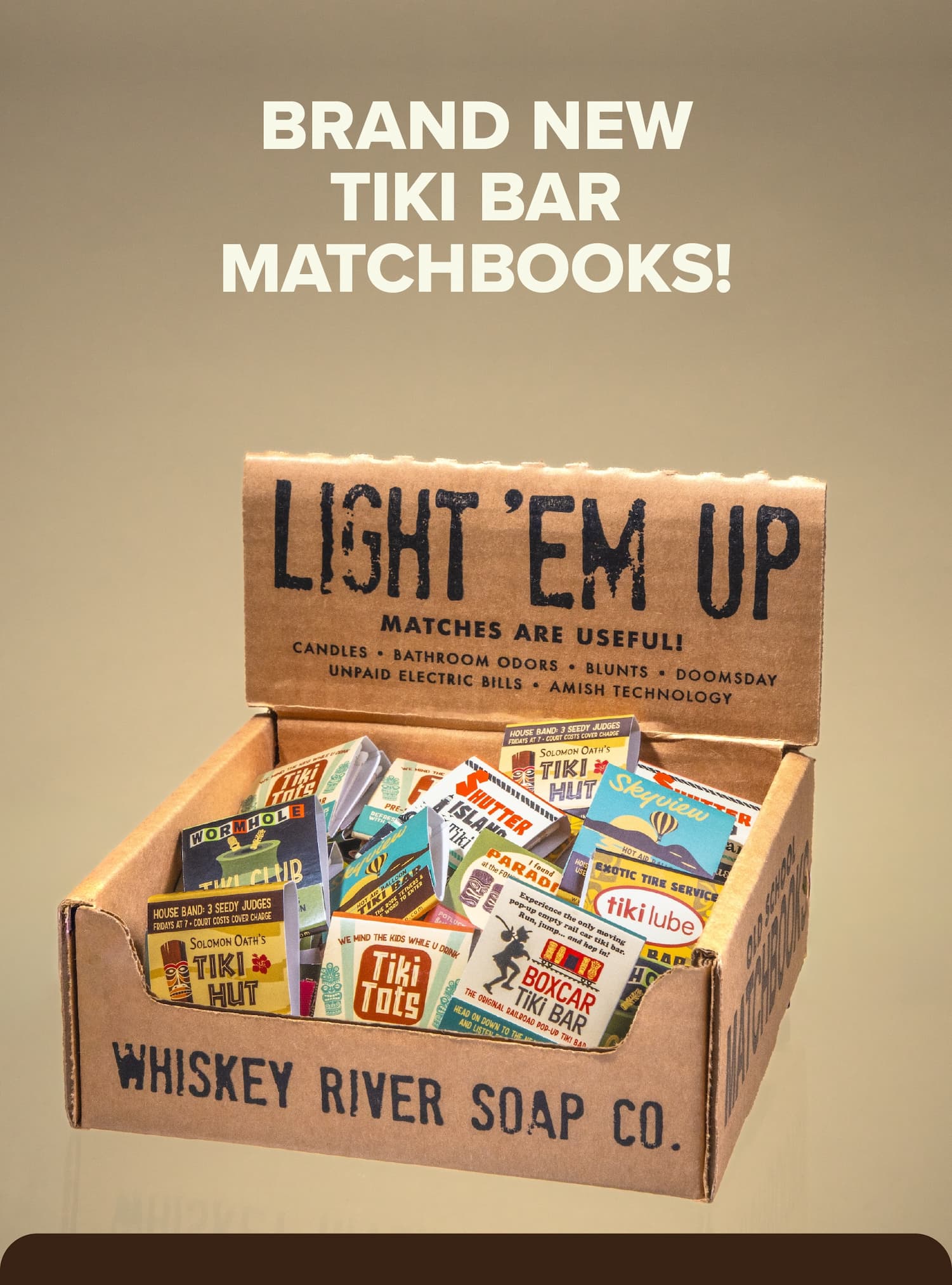 Brand new tiki bar matchbooks!