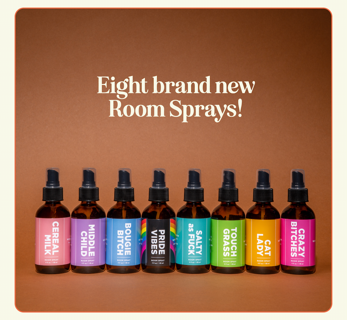 Eight brand new Room Sprays!