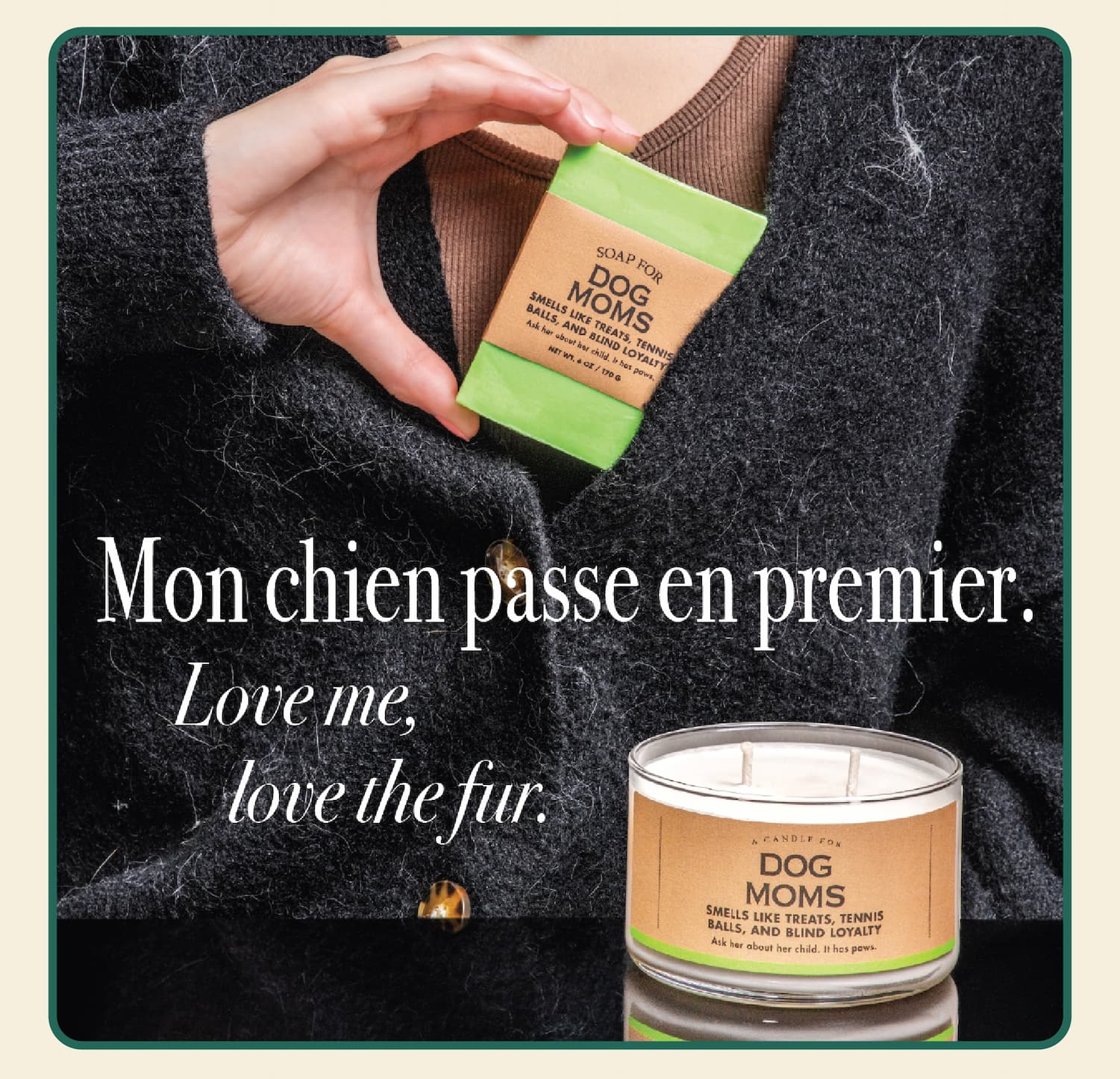 A Candle and Soap for Dog Moms