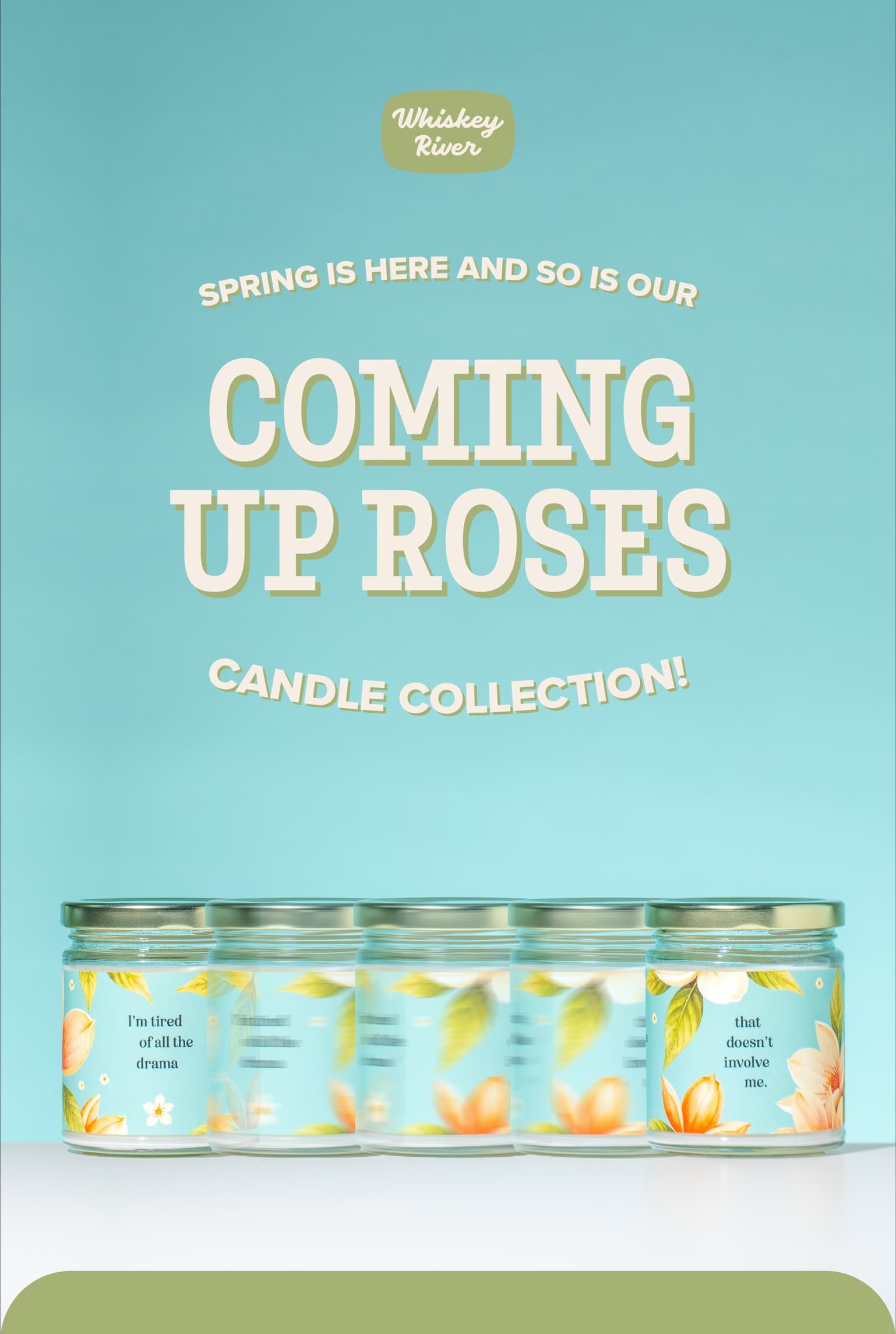 Spring is here and so is our Coming Up Roses candle collection!