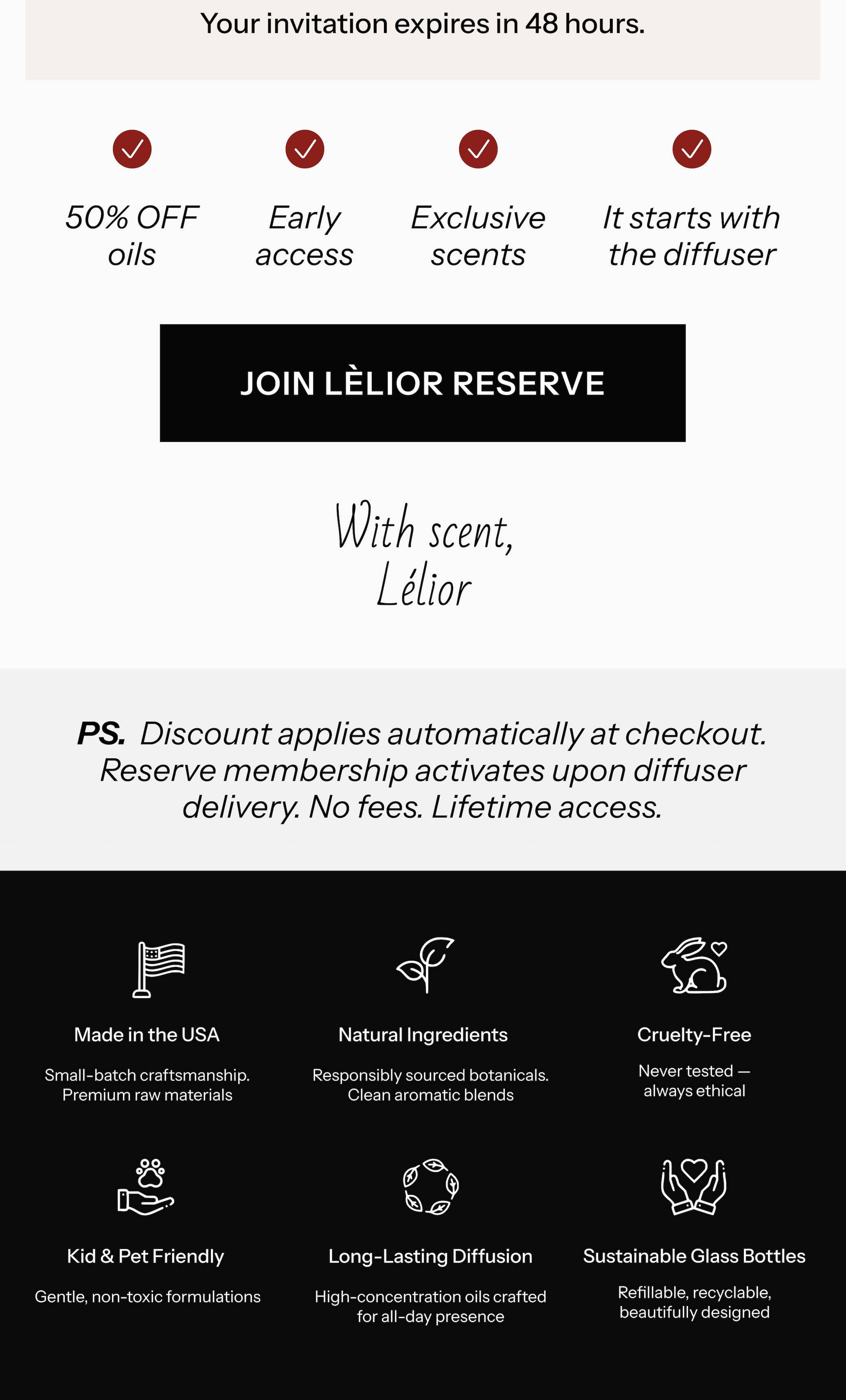 The Reserve is waiting.  Own the diffuser. Unlock the privileges.