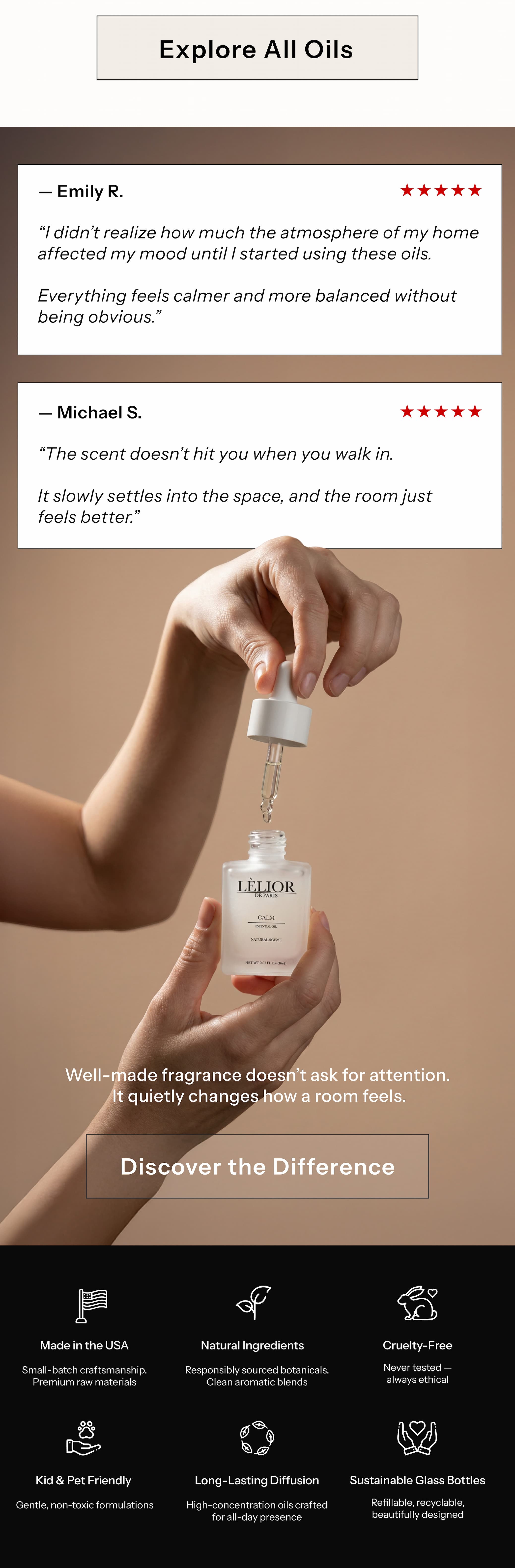 Well-made fragrance doesn't ask for attention.  It quietly changes how a room feels.