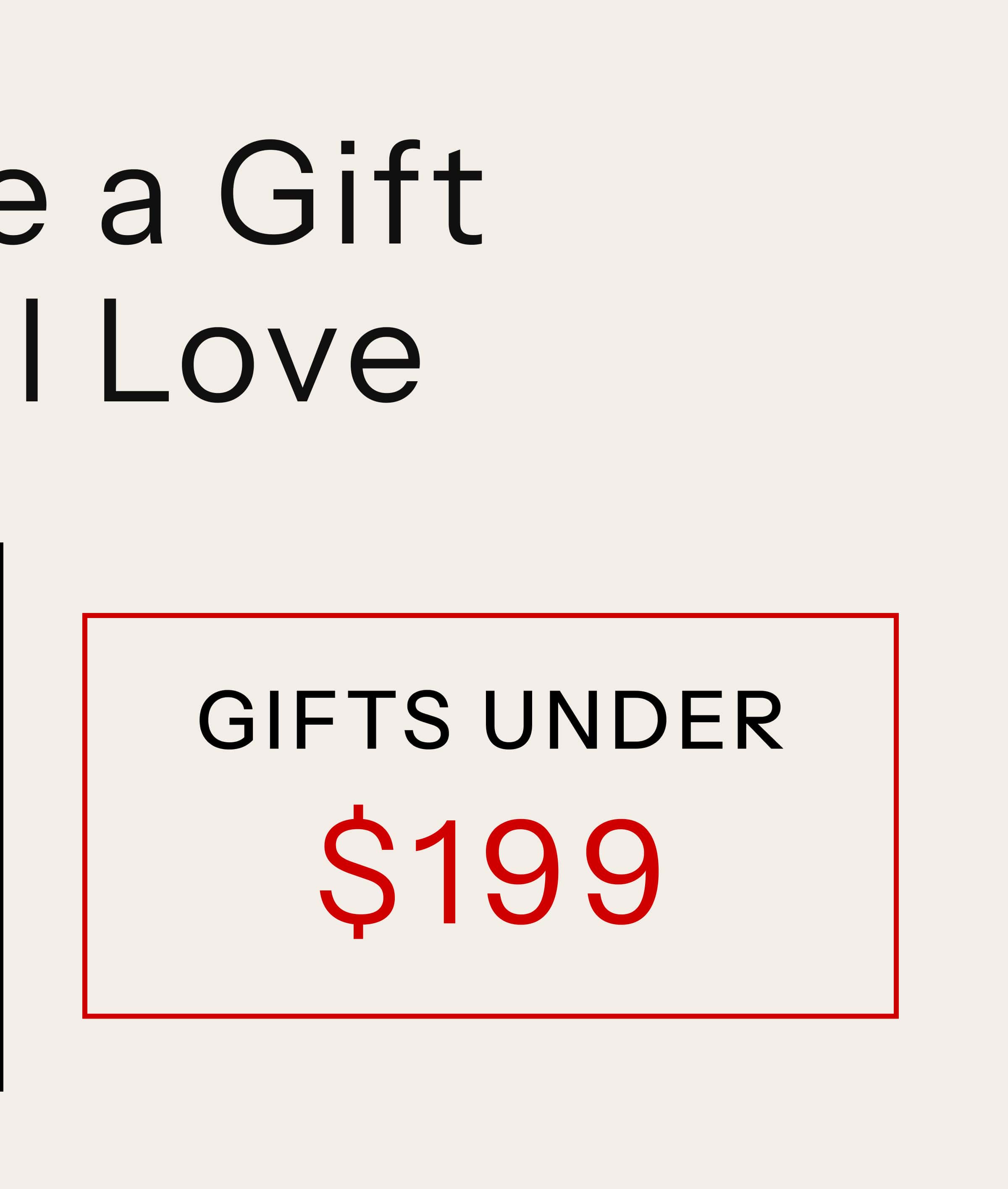 Gifts Under $199