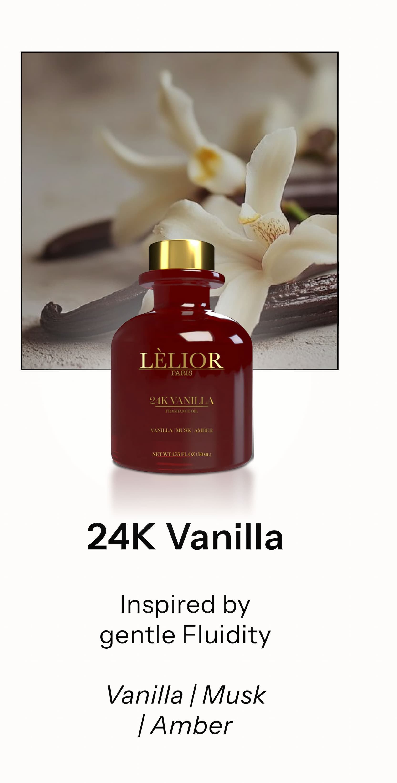 24K Vanilla Inspired by gentle Fluidity® Vanilla | Musk | Amber