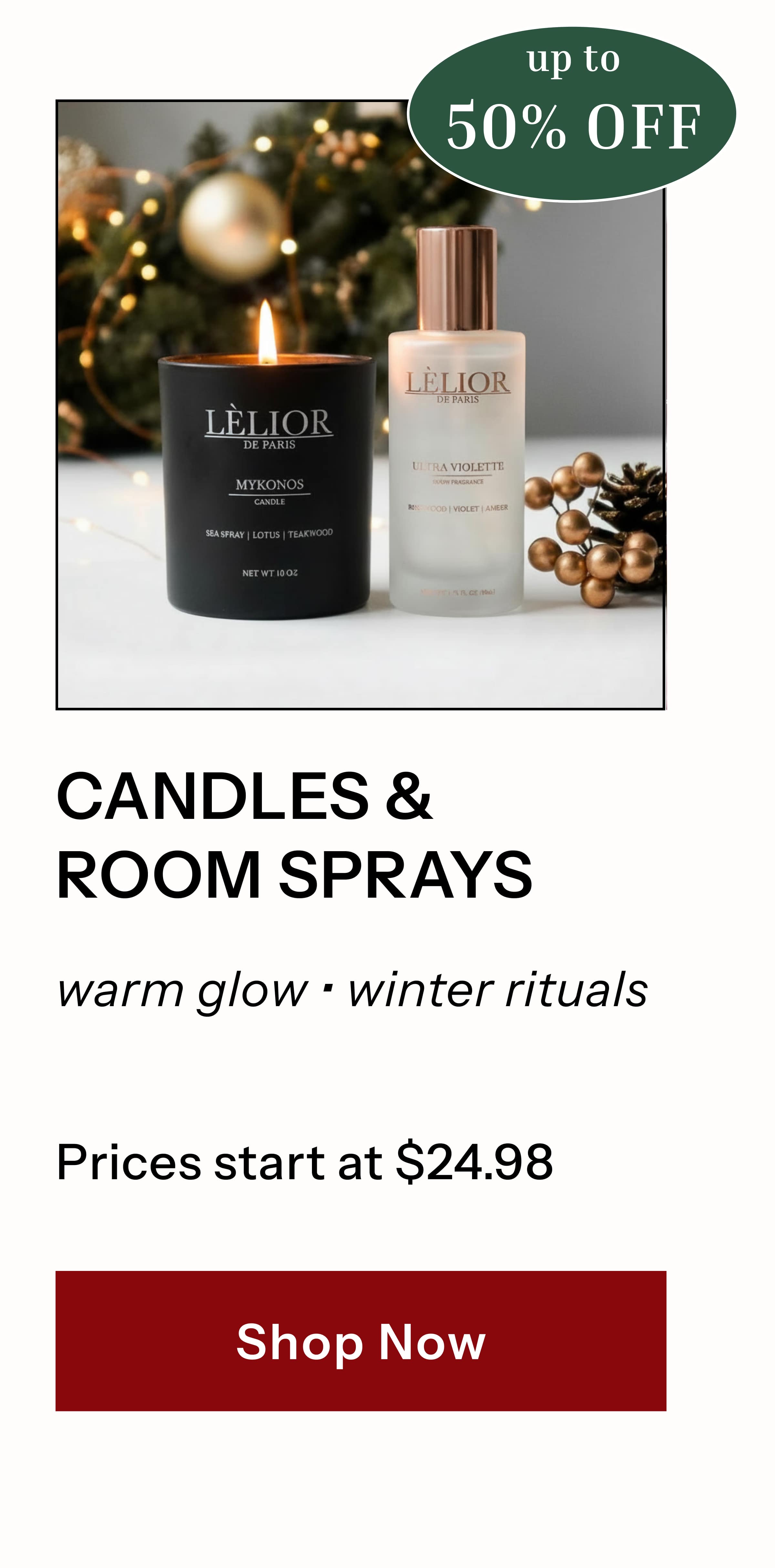 CANDLES & ROOM SPRAYS