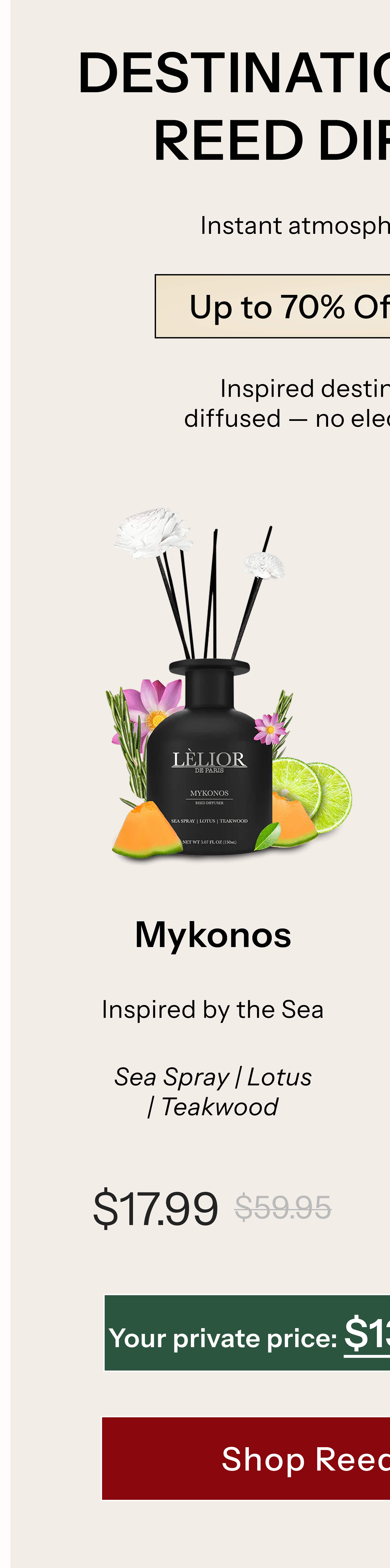 Mykonos Inspired by the Sea Sea Spray | Lotus | Teakwood