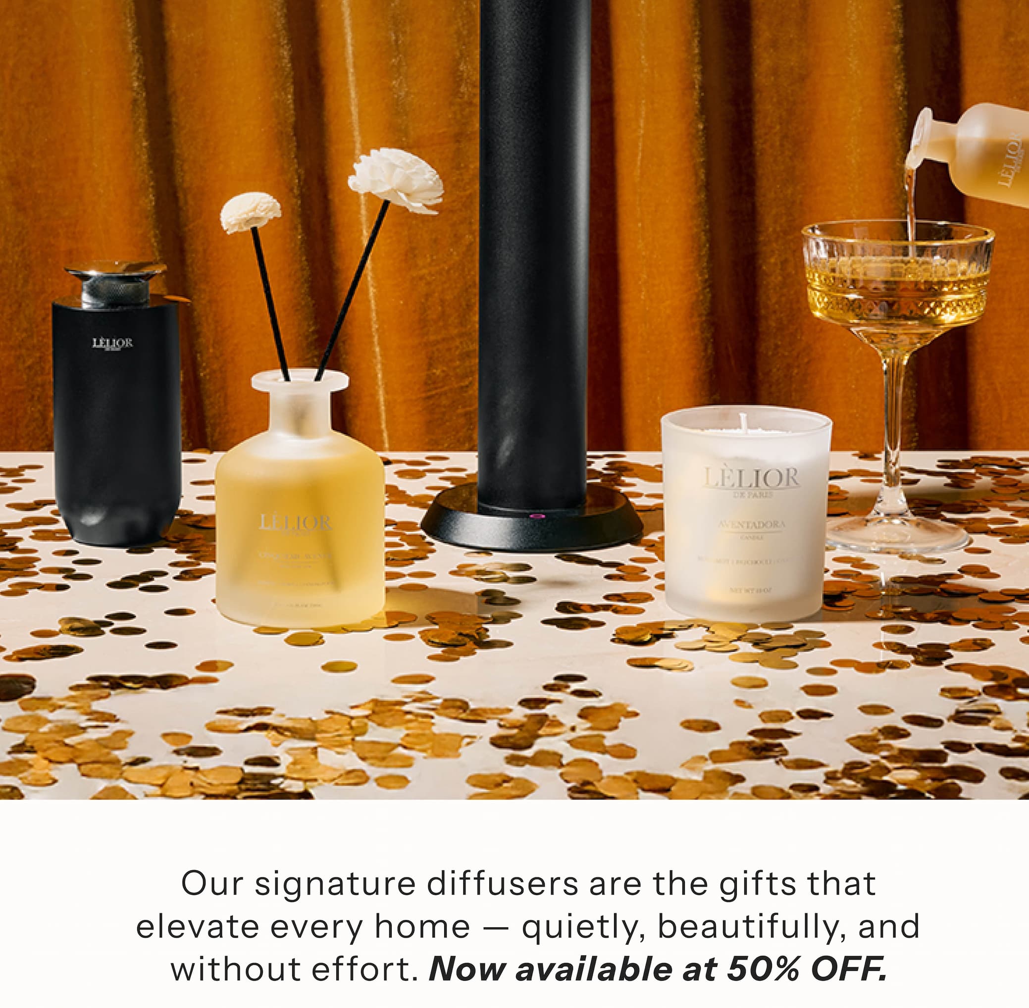 Our signature diffusers are the gifts that elevate every home — quietly, beautifully, and without effort.