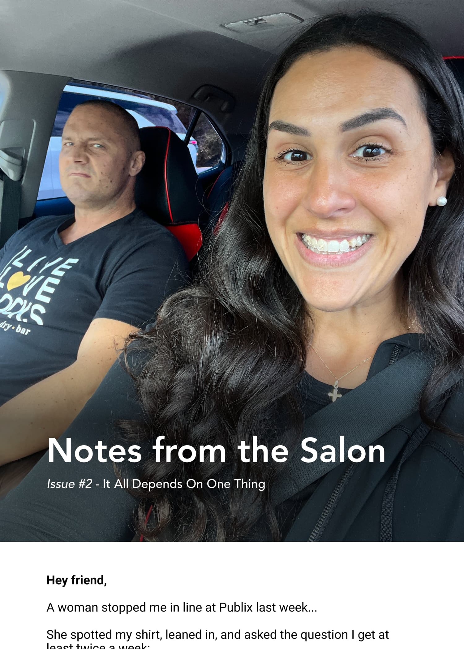 Notes from the Salon Issue #2 - It All Depends On One Thing