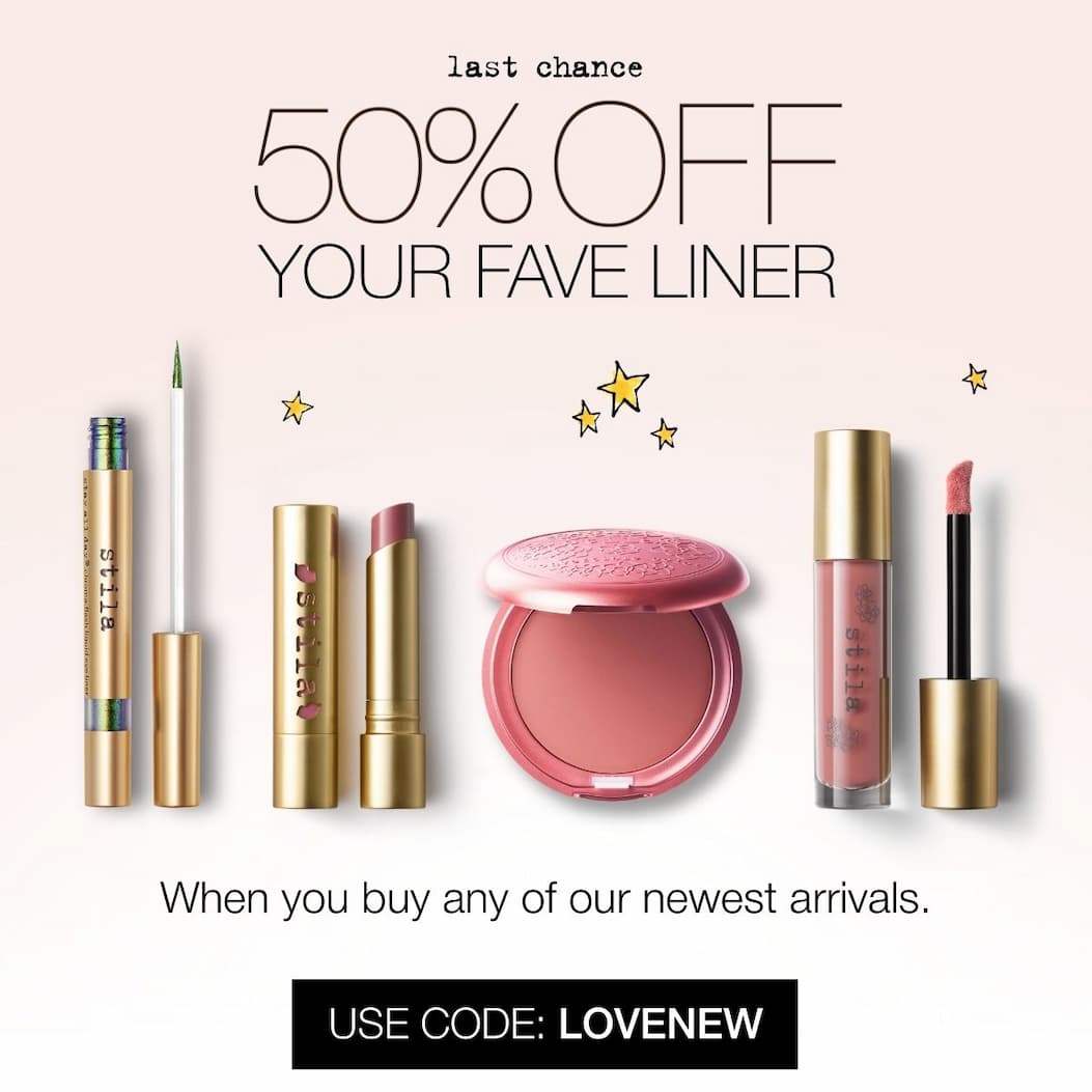 Buy a new arrival, get 50% off eye liner | Shop now