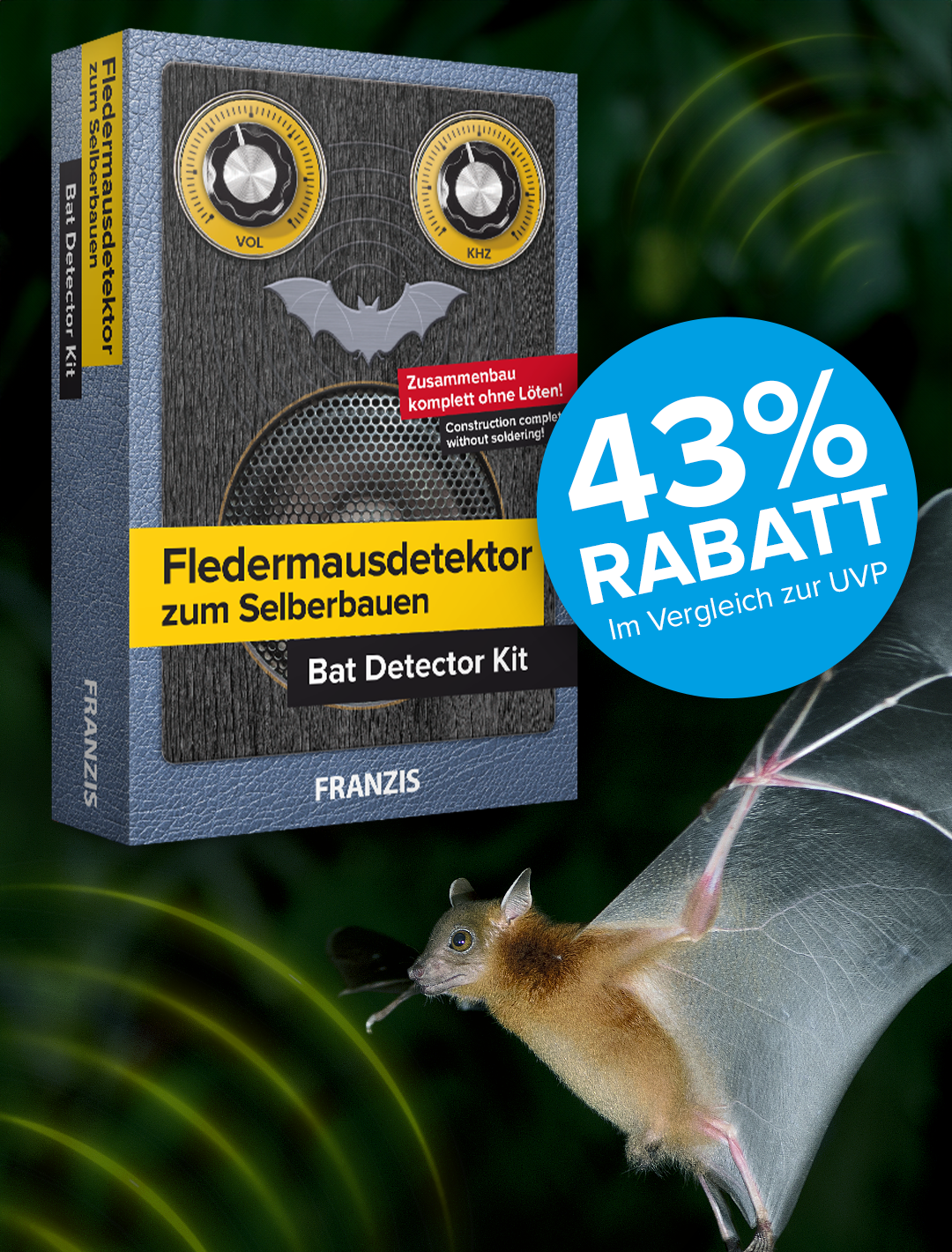 Fledermausdetektor zum Stecken