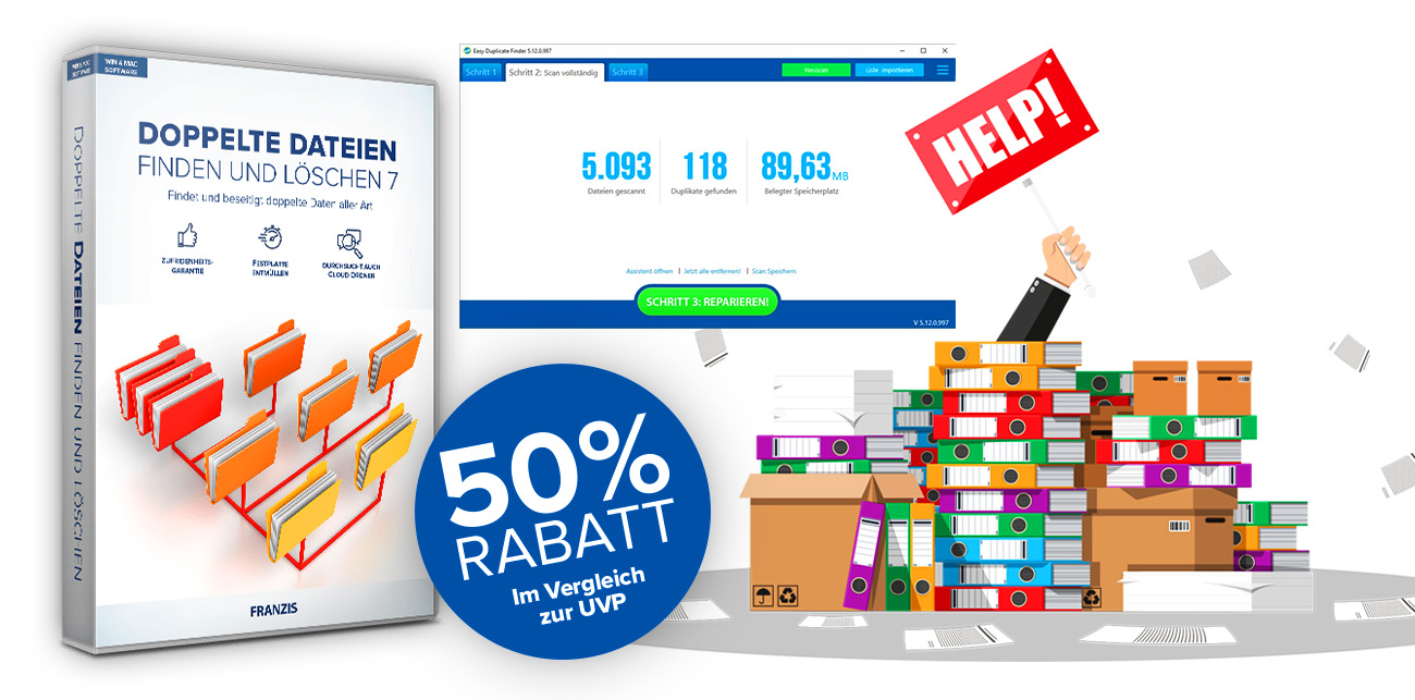 Doppelte Dateien löschen