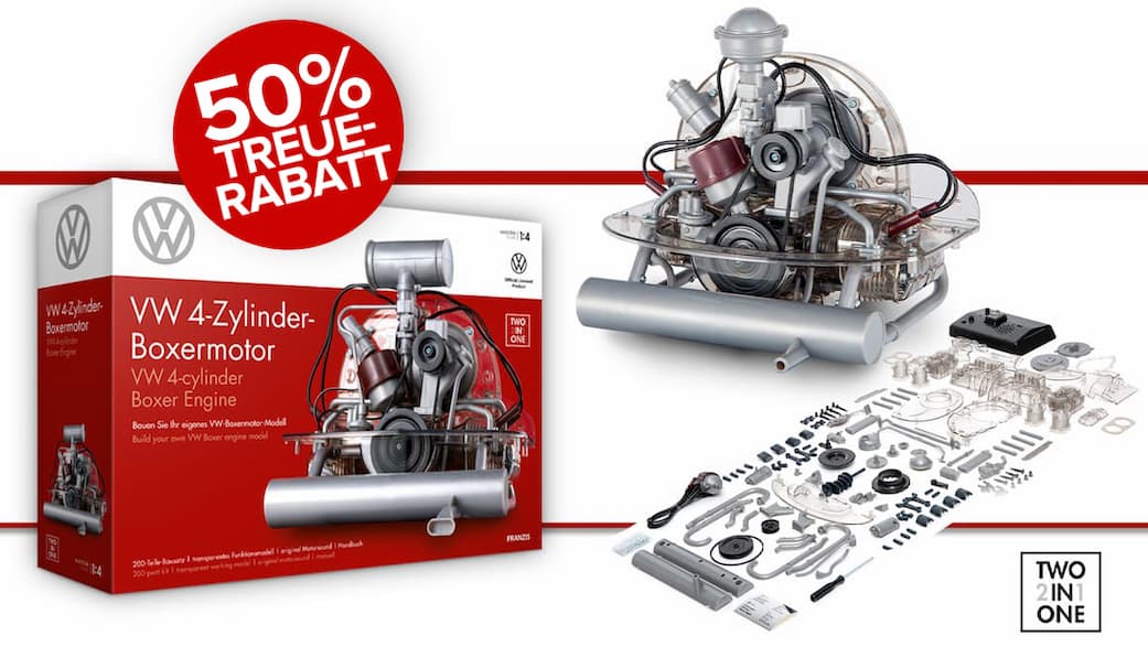VW 4-Zylinder-Boxermotor, Motorbausatz