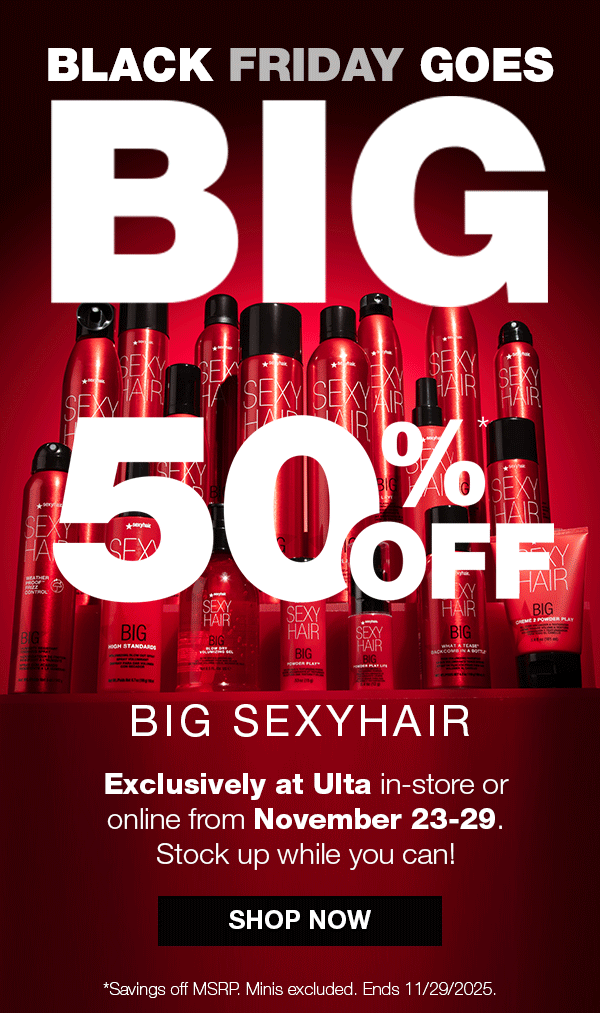 Black Friday Goes BIG. Shop 50% MSRP Now.