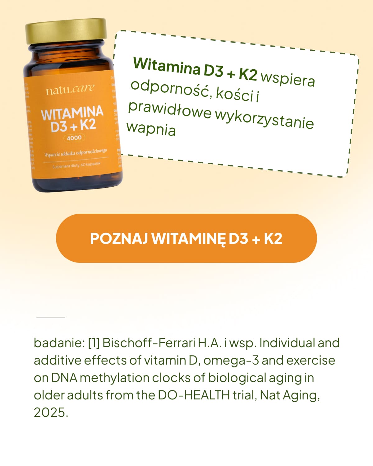 Badanie Nature Aging o witaminie D, omega-3 i ruchu.