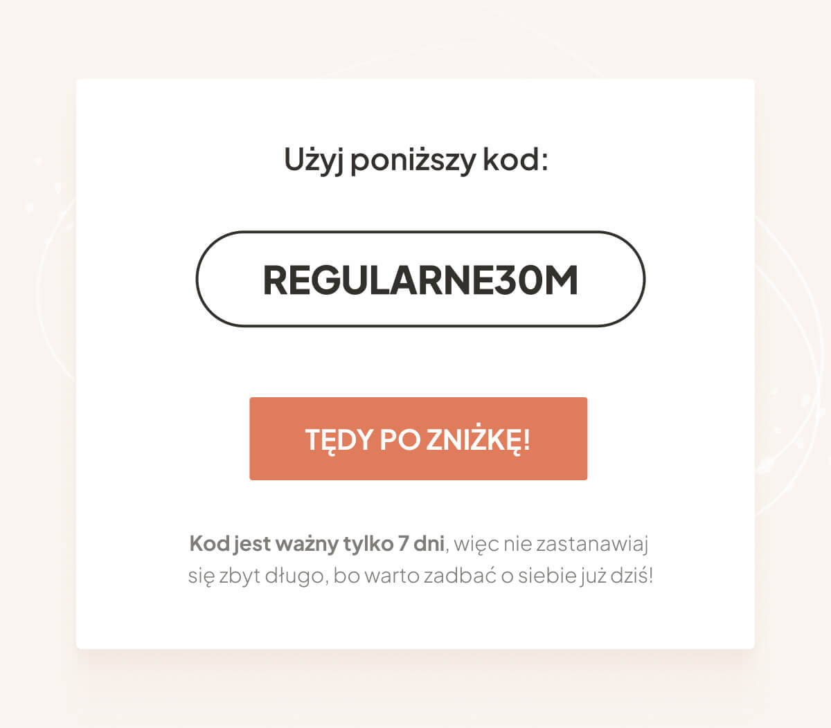 kod rabatowy regularne30m