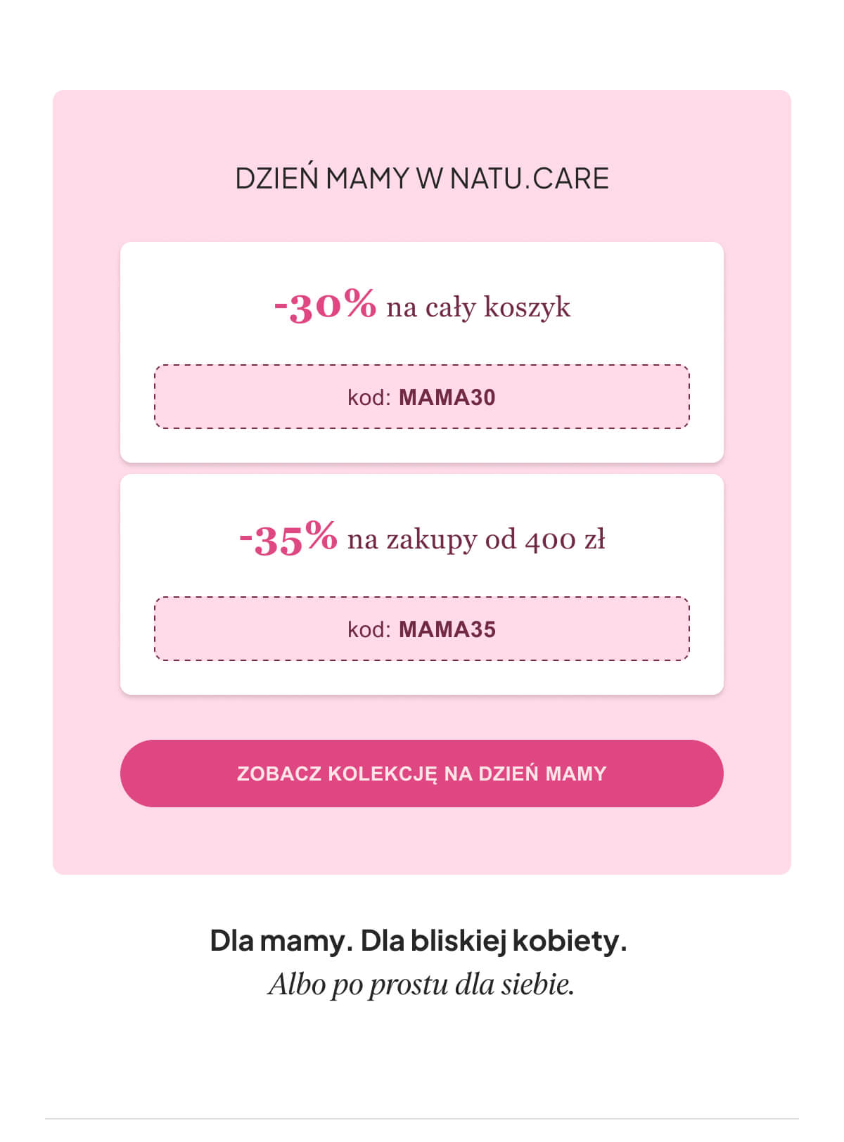 Dzień Mamy w Natu.Care