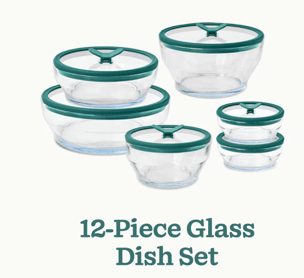 12-Piece Glass Dish Set