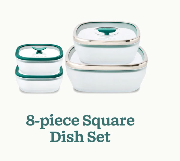 8-piece Square Dish Set