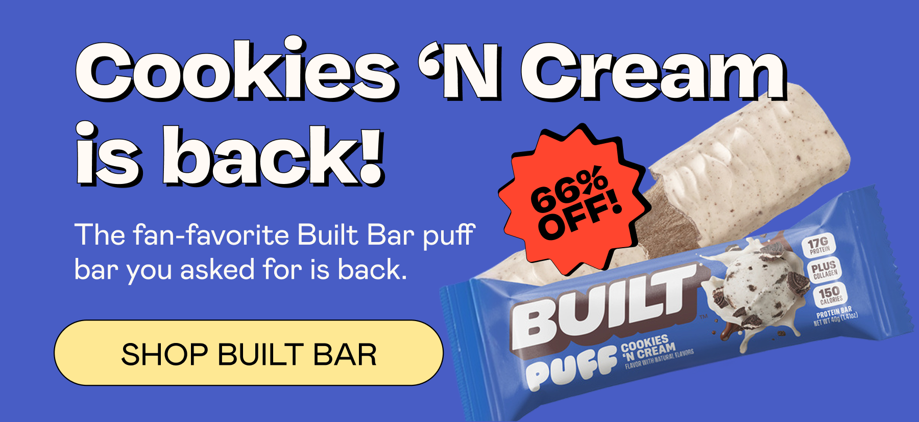 Cookies N Cream, back in | SHOP NOW
