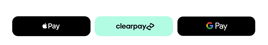 Apple pay, Clearpay, Google pay